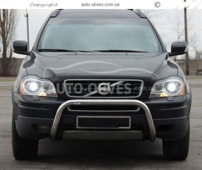 Volvo XC90 front bumper protection - type: U-shaped фото 1