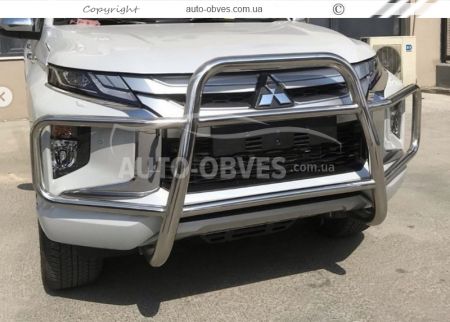 Защита переднего бампера Mitsubishi Pajero Sport 2020-…, под заказ до 10 дней фото 1
