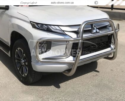 Защита переднего бампера Mitsubishi Pajero Sport 2020-…, под заказ до 10 дней фото 2