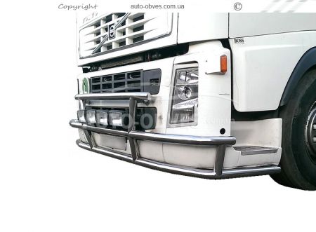 Volvo FH euro 5 front bumper protection - additional service: installation of diodes, on order 10 days фото 0