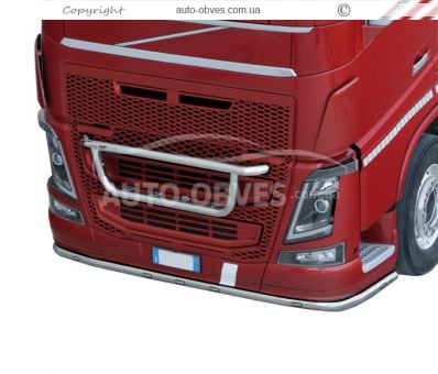 Holder for headlights in the Volvo FH euro 6 grille, service: installation of diodes фото 1