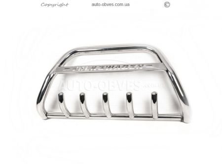 Bull bar Volkswagen Caddy 2004-2010 - type: with logo фото 4