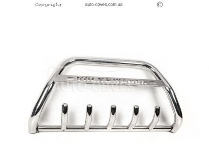 Bull bar Volkswagen Caddy 2004-2010 - type: with logo фото 2