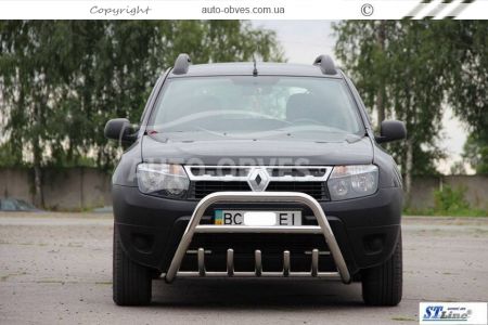 Front bar Renault Duster - type: standard фото 3