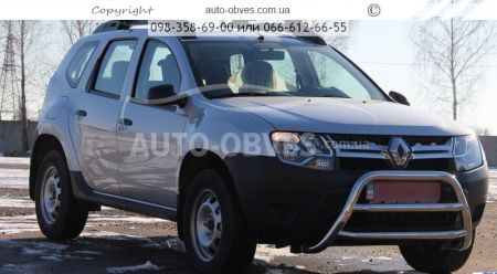 Front bar Nissan Terrano 2014-2018 - type: 2 jumpers фото 3