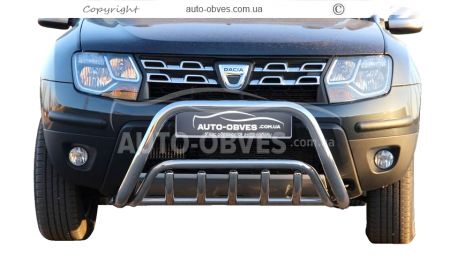 Front bumper protection Duster 2010-2017 фото 0