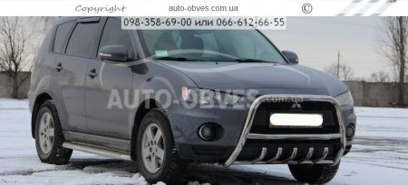 Bullbar Mitsubishi Outlander XL 2010-2012- type: standard фото 2