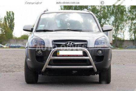 Front bar Hyundai Tucson 2004-2014 - type: 2 jumpers фото 4