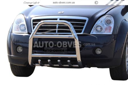 Кенгурятник высокий Ssangyong Rexton - тип: до капота фото 0