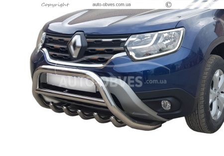 Front bar Renault Duster 2018-... - type: standard фото 0