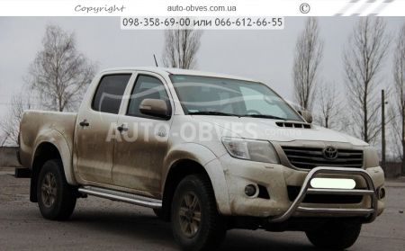 Кенгурятник Toyota Hilux 2006-2012 - тип: на 2 перемычки фото 2