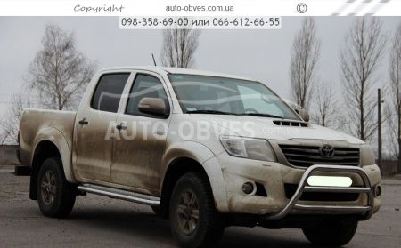 Кенгурятник Toyota Hilux 2012-2015 - тип: на 2 перемычки фото 2