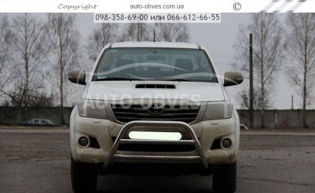 Кенгурятник Toyota Hilux 2006-2012 - тип: на 2 перемычки фото 3