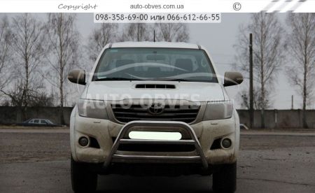 Кенгурятник Toyota Hilux 2012-2015 - тип: на 2 перемычки фото 3