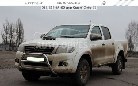 Кенгурятник Toyota Hilux 2012-2015 - тип: на 2 перемычки фото 1