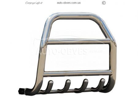 High bull bar Subaru Forester 2008-2012 - type: up to the hood фото 1