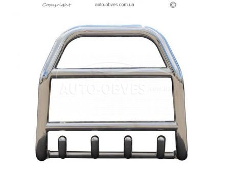 High bull bar Hyundai H1 2008-2017 - type: up to the hood, under the order фото 2