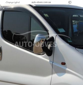 Накладки на зеркала Renault Trafic нержавейка фото 3