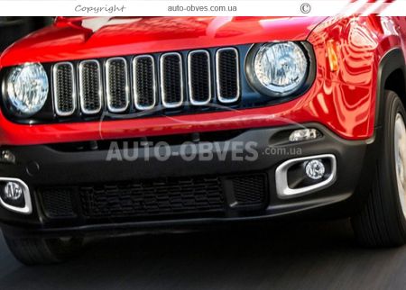 Накладки на протитуманки Jeep Renegade фото 2