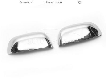 Накладки на дзеркала Renault Duster - тип: модель Laureate нержавійка 2010-2012 фото 1