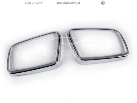 Хромированные накладки на зеркала BMW 5 E60 abs хром фото 1