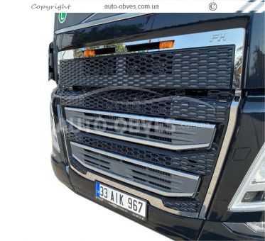 Накладки окантовки решітки Volvo FH 16 euro 6 2021-... фото 4