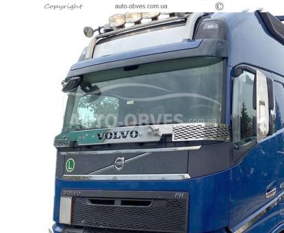 Дефлектор капоту мухобійка Volvo FH euro 6 фото 8