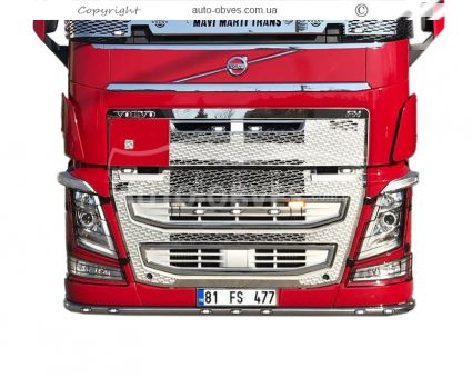 Накладки на решітку Volvo FH 16 euro 6 2012-2020 - тип: штамповка 3D фото 7