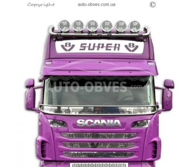 Накладка из нержавеющей стали на кабину Scania тип кабины - Top Line фото 2