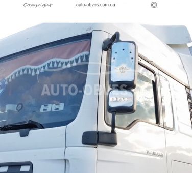 Covers for mirrors DAF XF euro 6 stainless steel фото 1