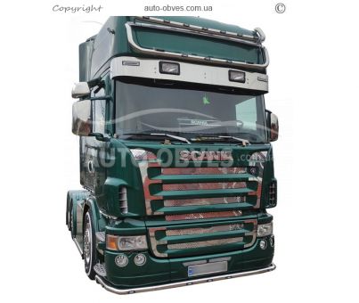 Накладки на бічні частинки решітки Scania 2004-2010 фото 4