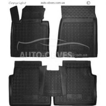 Floor mats Kia Optima JF 2016-... - type: polyurethane фото 0