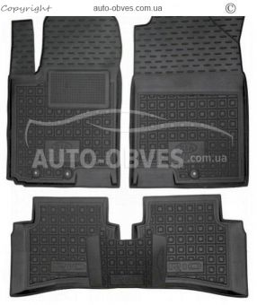 Floor mats Kia Rio FB 2017-... - type: polyurethane фото 0