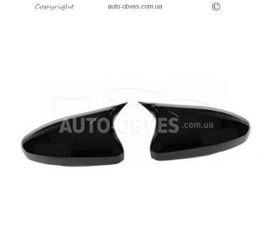 Mirror covers Kia Rio 2011-2016 - type: 2 pcs tr style with cutout for turning photo 2