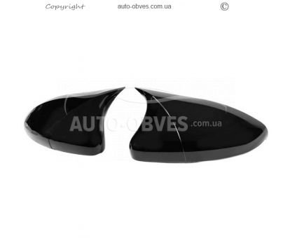 Mirror covers Kia Rio 2011-2016 - type: 2 pcs tr style with cutout for turning photo 0