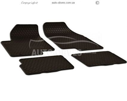 Floor mats rubber KIA Soul 2009-2014 black 4 pcs фото 0