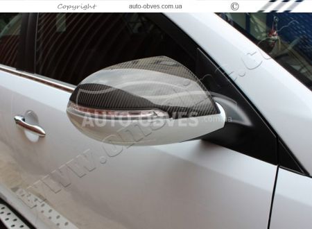 Covers for carbon fiber mirrors for Kia Sportage 2010-2014 фото 3