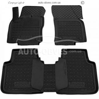 Floor mats Skoda Kodiaq 2017-... 5 seats - type: polyurethane фото 0