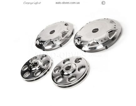 Caps for Volkswagen LT, stainless steel, for twin 2 rollers фото 2