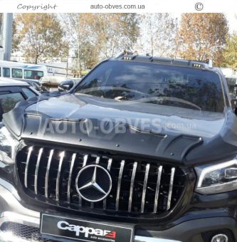A set of overlays on the hood of Mercedes X class - type: 3 pcs v-dragon фото 3