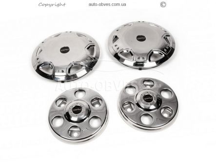 Caps for Volkswagen LT, stainless steel, for twin 2 rollers фото 0