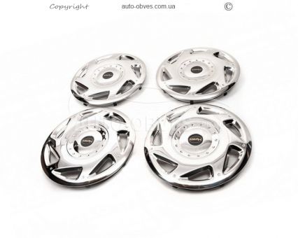 Caps 16" for Citroen Jumper 2006-2014, stainless steel фото 0
