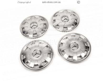 Caps 16" exclusive for Volkswagen Caddy 2015-2020, stainless steel фото 0
