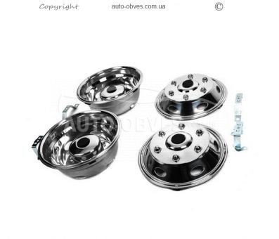 Caps for Mercedes Sprinter 901 made of stainless steel, for twin 2 rollers v3 photo 1