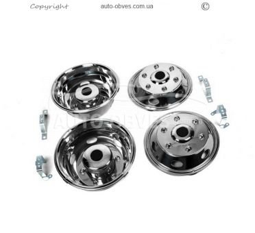 Caps for Mercedes Sprinter 901 made of stainless steel, for twin 2 rollers v3 photo 0