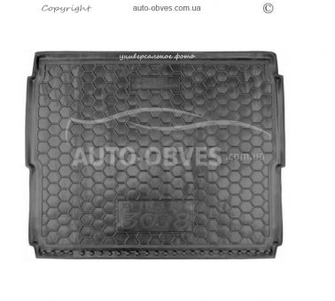 Trunk mat Nissan Qashqai 2007-2014 with stowage - type: polyurethane фото 0