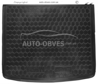 Коврик в багажник Chevrolet Cruze 2011-2016 хб - тип: полиуретан фото 0