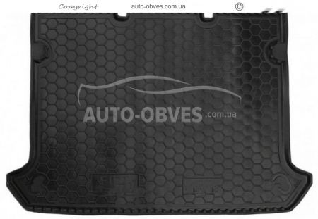 Килимок в багажник Fiat Doblo 2001-2012 - тип: поліуретан, 5м коротка база без сітки фото 0