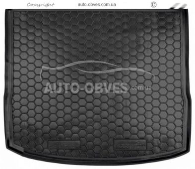 Trunk mat Ford Focus III 2011-2016 station wagon with stowage - type: polyurethane фото 0