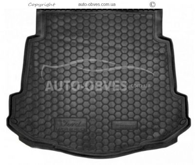 Trunk mat Ford Mondeo sedan 2008-2014 with stowage - type: polyurethane фото 0
